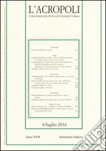 L'acropoli (2016). Vol. 4 libro