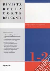 Rivista della Corte dei Conti (2017). Vol. 1-2 libro