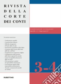 Rivista della Corte dei Conti (2017). Vol. 3-4: Maggio-Agosto libro