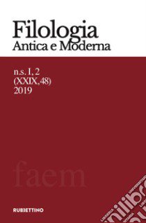 Filologia antica e moderna (2019). Vol. 48 libro