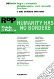 Rivista di politica (2020). Vol. 4: Dopo la sovranità: globalizzazione, stati nazionali, frontiere libro di Innocenzi N. (cur.)