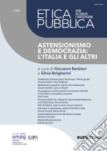 Etica pubblica. Studi su legalità e partecipazione (2023). Vol. 2: Astensionismo e democrazia: l'Italia e gli altri libro