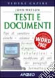 Testi e documenti libro