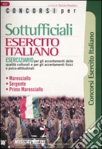 Concorsi per sottufficiali esercito italiano libro