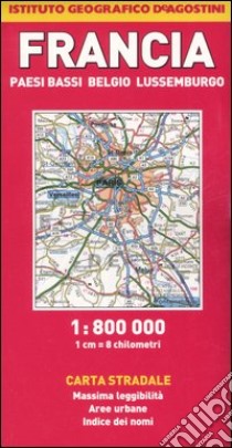 Francia, Paesi Bassi, Belgio, Lussemburgo 1:800.000 libro