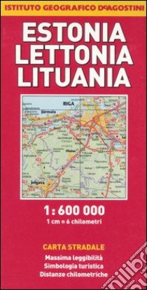 Estonia; Lettonia; Lituania 1:600.000 libro