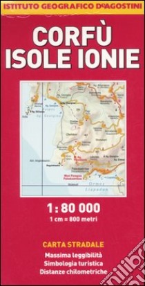 Corfù, Isole Ionie 1:80.000 libro