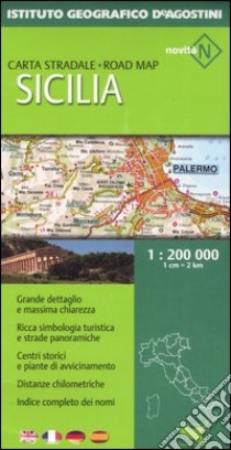 Sicilia 1:200 000. Ediz. multilingue libro