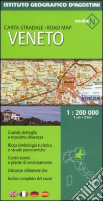 Veneto 1:200 000. Ediz. multilingue libro