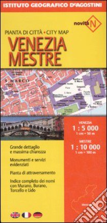 Venezia 1:5 000-Mestre 1:10 000. Ediz. multilingue libro