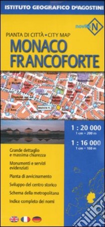 Monaco 1:20 000-Francoforte 1:16 000 libro