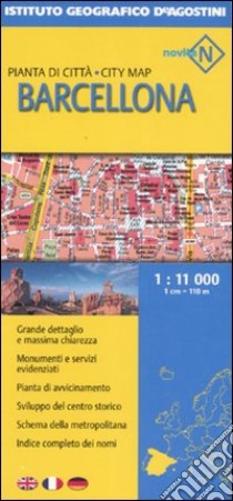 Barcellona 1:11 000. Ediz. multilingue libro