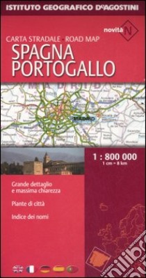 Spagna, Portogallo. Carta stradale 1:800.000 libro