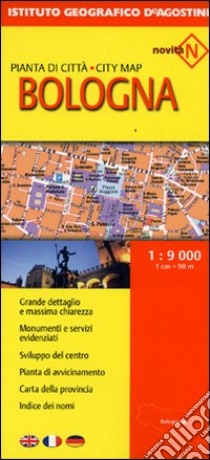 Bologna. Pianta della città-City map 1:9.000 libro