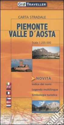 Piemonte e Valle d'Aosta. Carta stradale 1:200.000 libro