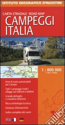 Campeggi Italia 1:800.000 libro