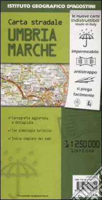 Umbria, Marche 1:250.000 libro