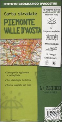 Piemonte, Valle d'Aosta 1:250.000 libro