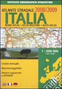 Atlante stradale Italia 1:600.000 2008-2009 libro