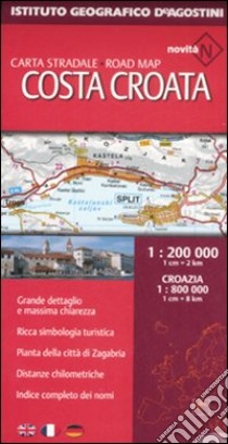 Costa croata 1:200.000 libro