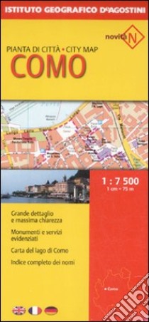 Como 1:7.500. Ediz. multilingue libro