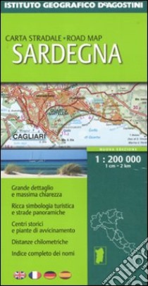 Sardegna 1:200.000. Ediz. multilingue libro