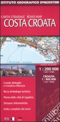 Costa croata 1:200.000 libro