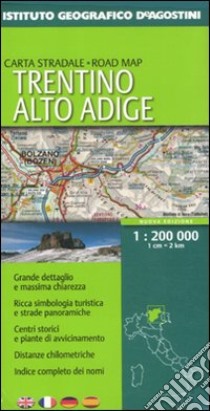 Trentino Alto Adige 1:200.000. Ediz. multilingue libro