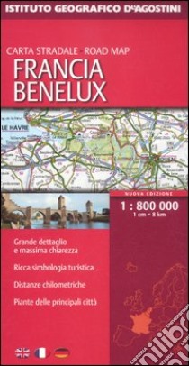 Francia. Benelux 1:800.000 libro