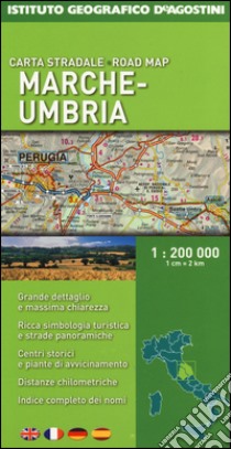 Marche e Umbria 1:200.000 libro