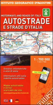 Autostrade e strade d'Italia 1:700.000 libro