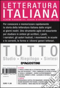 Tutto letteratura italiana libro