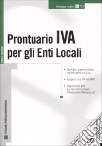 Prontuario IVA per gli Enti Locali libro di Argirò Giuseppe