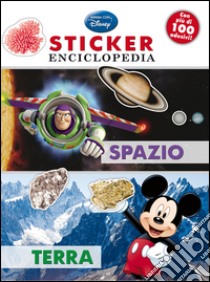 Spazio, terra. Sticker enciclopedia libro