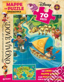 Dove vivono Vaiana e altri amici d'avventura. Mappe in puzzle. Leggi&Gioca. Ediz. a colori. Con puzzle 70 pezzi libro