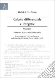 Calcolo differenziale e integrale (1) libro di Greco Gabriele H.