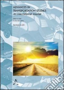 Advances in transportation studies. An international journal (2012). Vol. 26 libro di Benedetto A. (cur.)