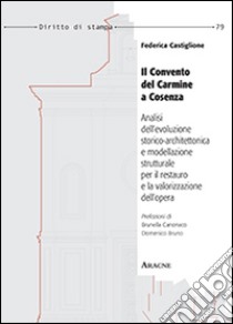 Il convento del Carmine a Cosenza. Analisi dell'evoluzione storico-architettonica e modellazione strutturale per il restauro e la valorizzazione dell'opera libro di Castiglione Federica