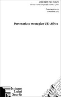 Partenariato strategico UE-Africa libro di Mondello F. (cur.)