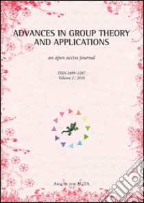 Advances in group theory and applications (2016). Vol. 2 libro di De Giovanni F. (cur.)