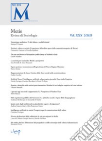 Metis. Rivista di sociologia (2023). Vol. 2 libro di Romeo A. (cur.)