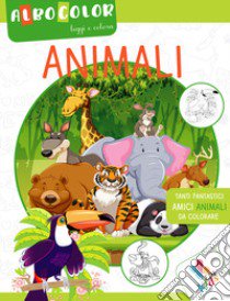 Animali. Albocolor. Leggi e colora. Ediz. illustrata libro