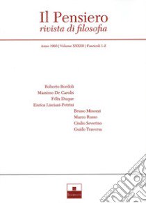 Il pensiero. Rivista di filosofia (1993). Vol. 33/1-2 libro