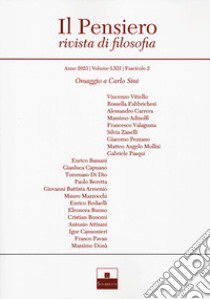 Il pensiero. Rivista di filosofia (2023). Vol. 62/2: Omaggio a Carlo Sini libro