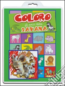 Coloro gli amici della savana. Baby color. Ediz. a colori libro