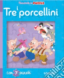 I tre porcellini. Finestrelle in puzzle. Ediz. a colori libro di Cernuschi Claudio