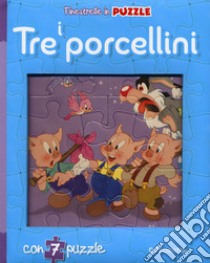 I tre porcellini. Finestrelle in puzzle. Ediz. a colori libro di Cernuschi Claudio