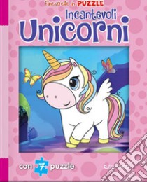 Incantevoli unicorni. Finestrelle in puzzle. Ediz. a colori libro