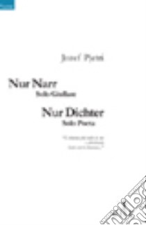 Nur Narr Nur Dichter-Solo giullare solo poeta libro di Pjetri Jozef