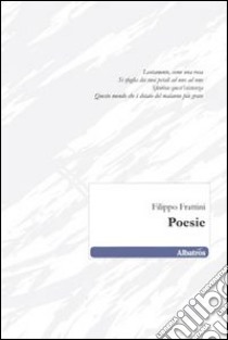 Poesie libro di Frattini Filippo